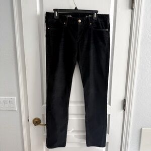 Gap Pants Always Skinny Black Straight Stretch Fine Wale Corduroy Size 10R